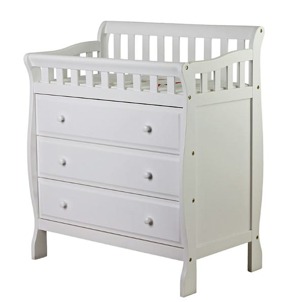 Dream on Me Marcus Changing Table and Dresser, White