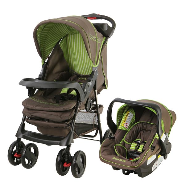 Dream On Me, Wanderer Travel System Stroller and Car Seat, Brown