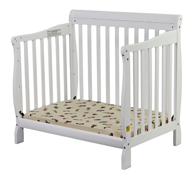 Dream On Me, Aden Convertible 3 in 1 Mini Crib white