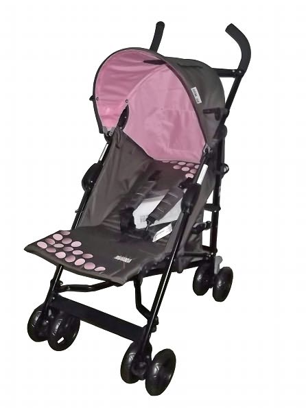 Mia Moda Facile Umbrella Stroller Brown/Pink