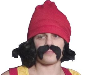 Incogneato ICN-50019-C Cheech Wig- Moustache- and Hat Accessory Kit