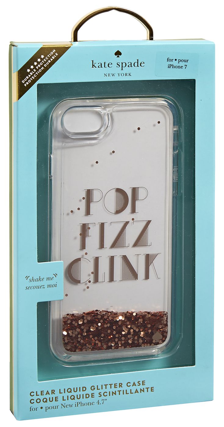 Kate Spade New York Liquid iPhone 7 Case, Pop Fizz Clink