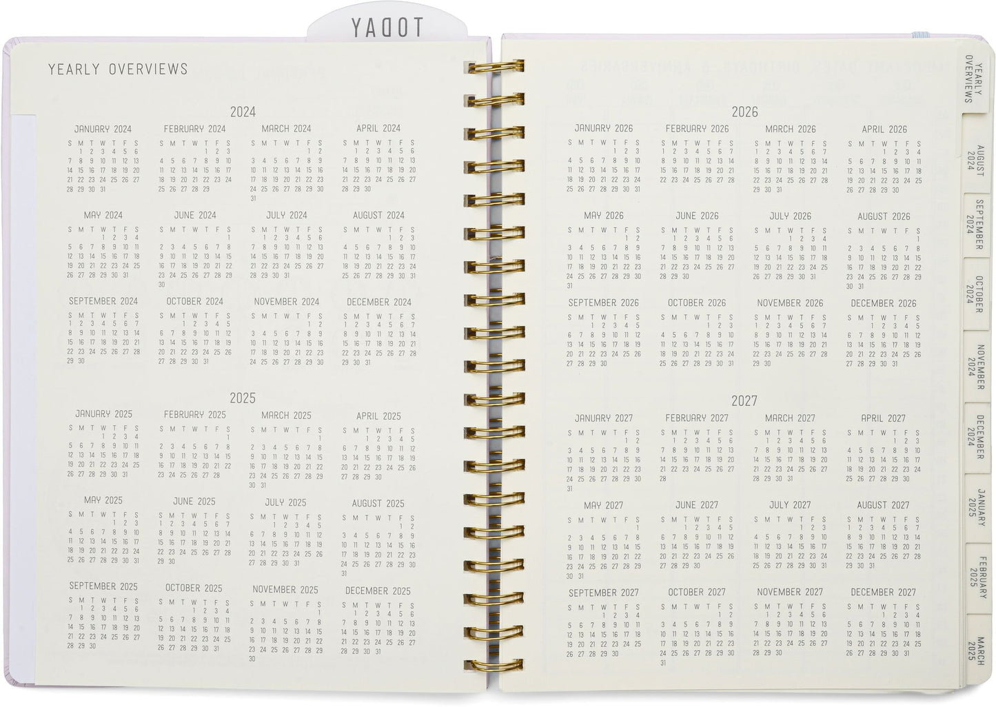 2025 Lavender Standard Issue Large 17-month Weekly Planner