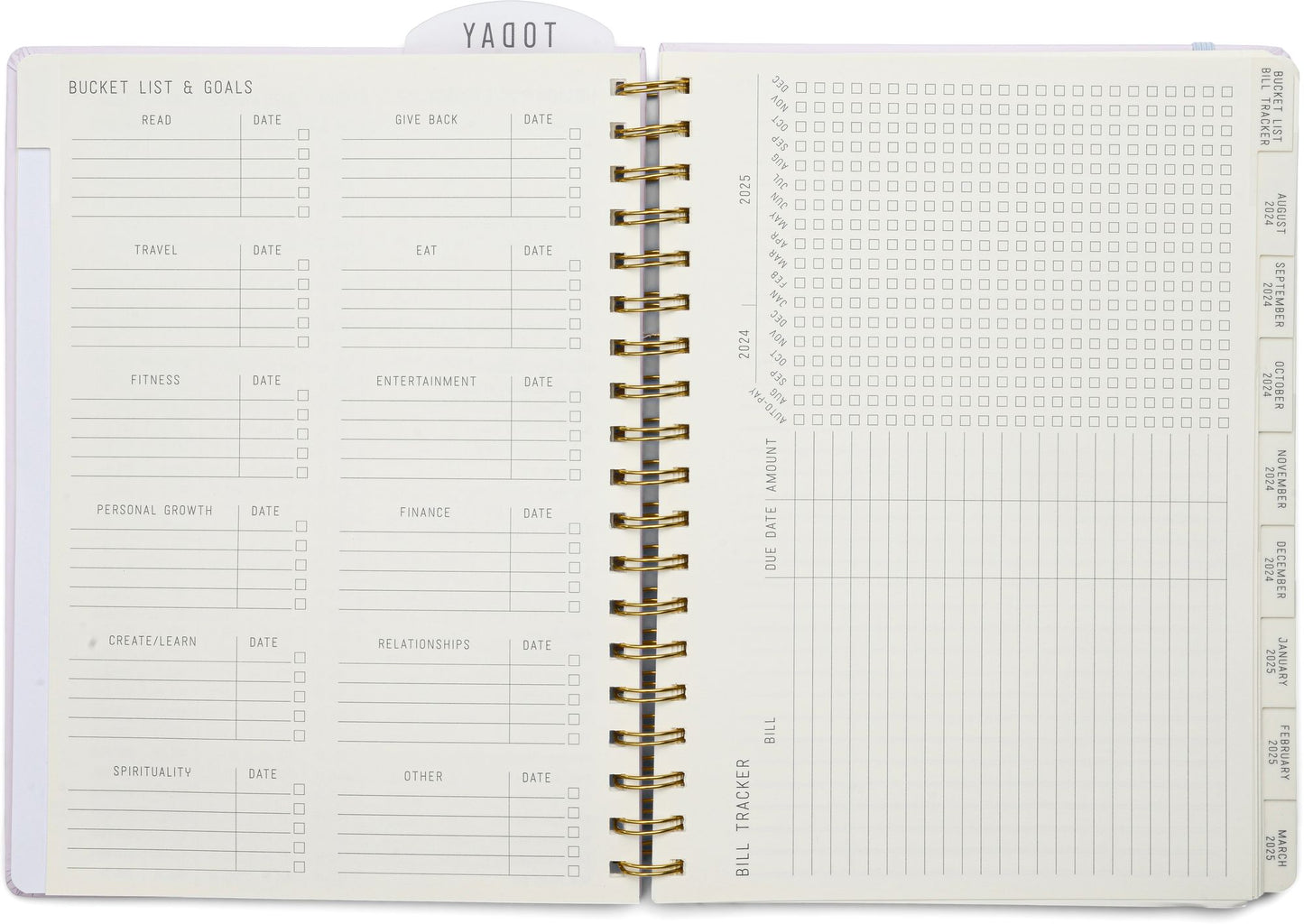 2025 Lavender Standard Issue Large 17-month Weekly Planner