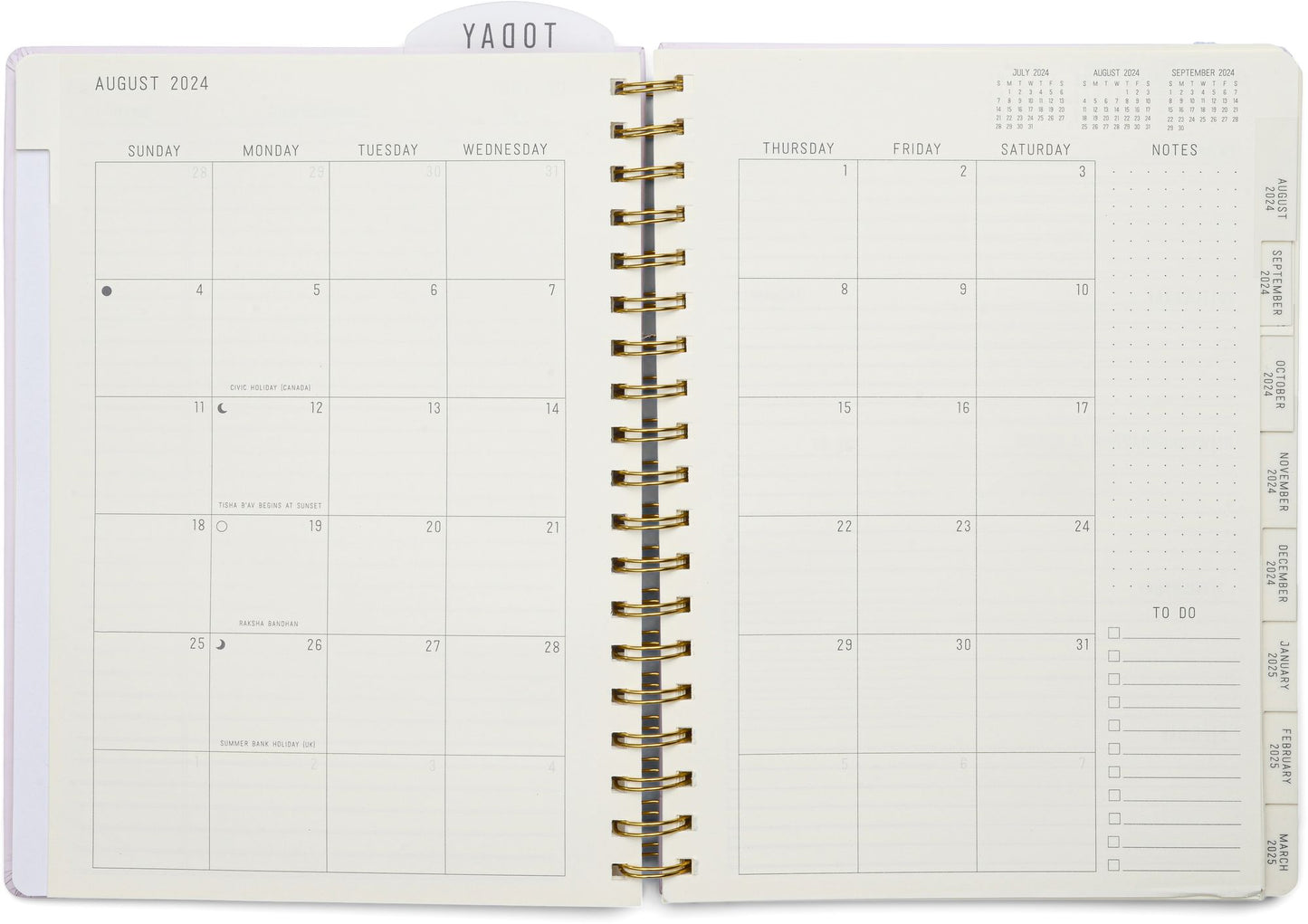 2025 Lavender Standard Issue Large 17-month Weekly Planner