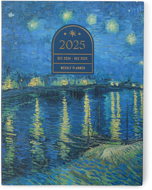 2025 Impressionist 12-Month Weekly Desk Planner