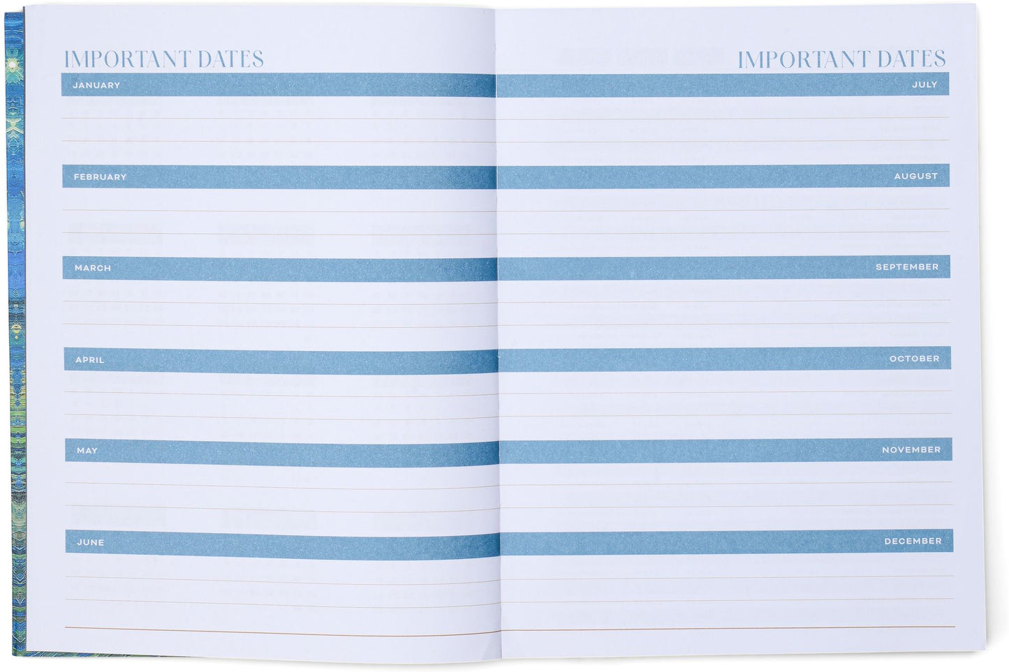 2025 Impressionist 12-Month Weekly Desk Planner
