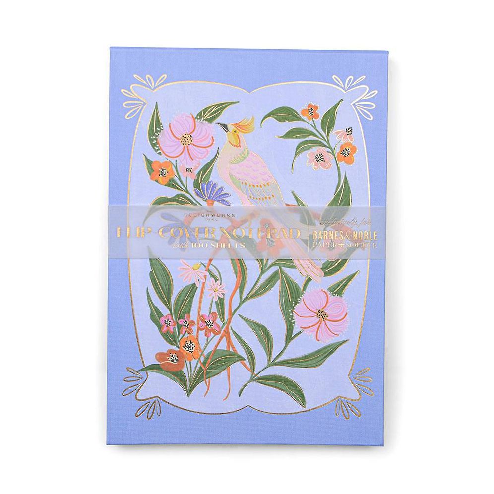 Pretty Bird Botanical Flip-Cover Notepad - Exclusive