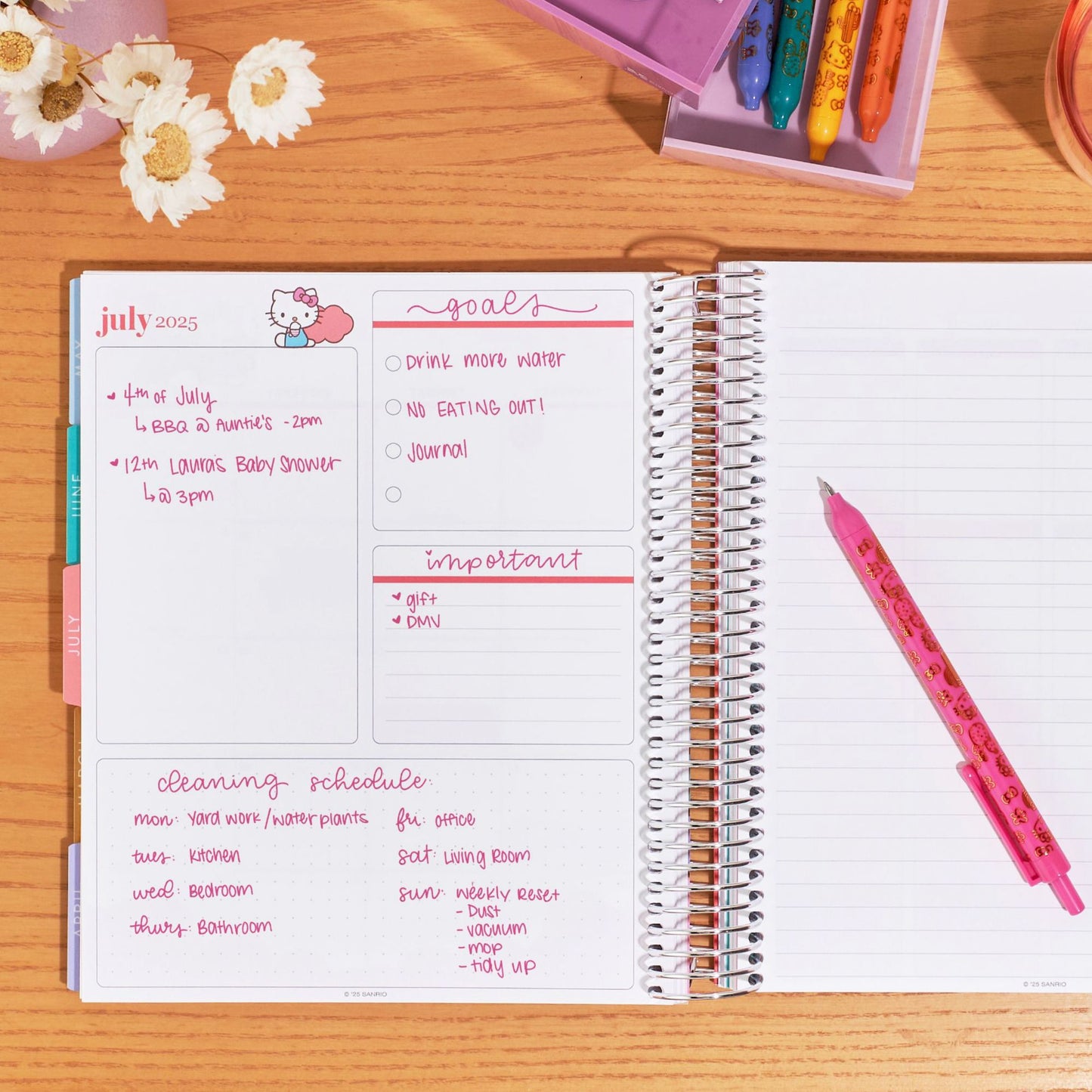 2025 Planner Hello Kitty - Friends Keep Growing