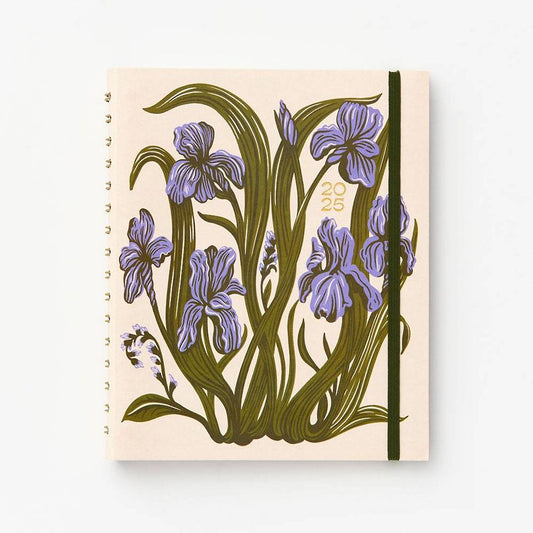 2025 Paper Source Vintage Floral Concealed Spiral Planner