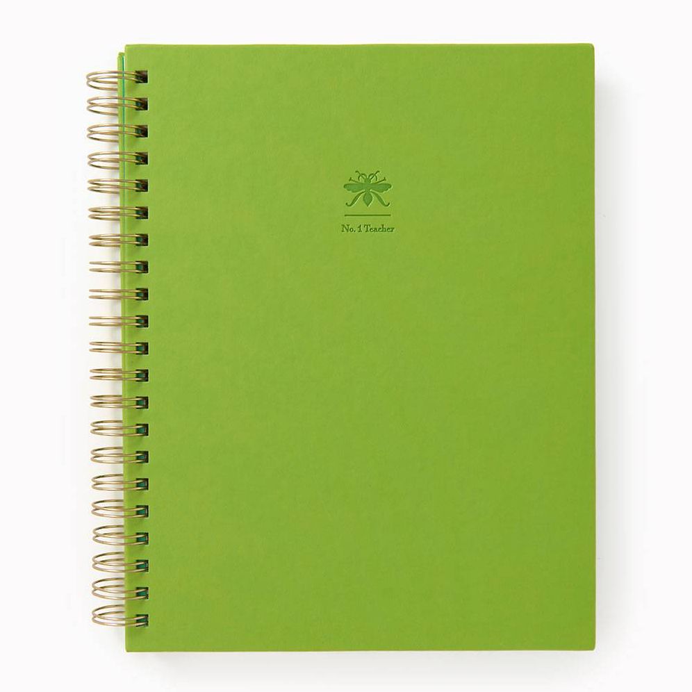 Undated Green Spiral Paper Wasp Teacher Planner