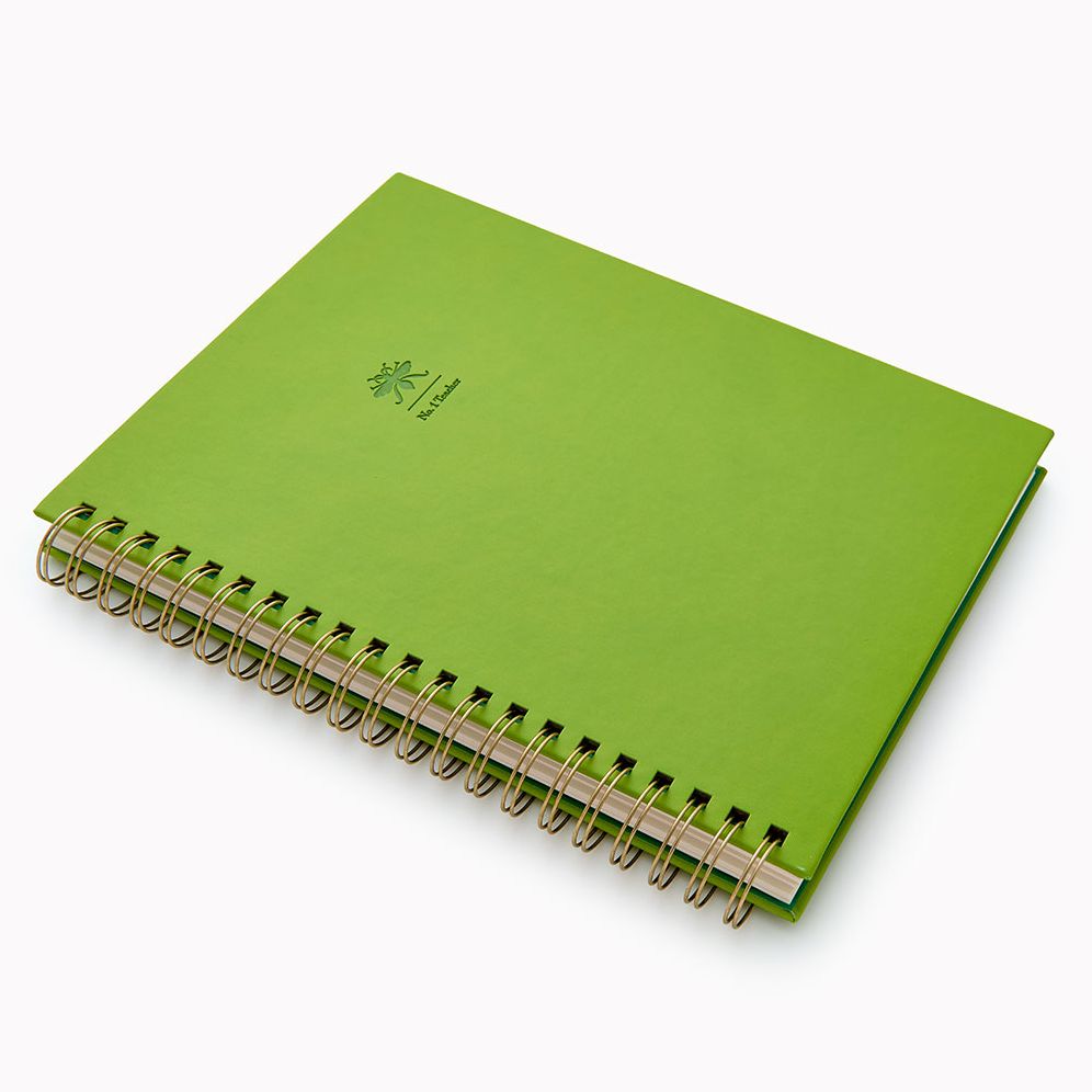 Undated Green Spiral Paper Wasp Teacher Planner