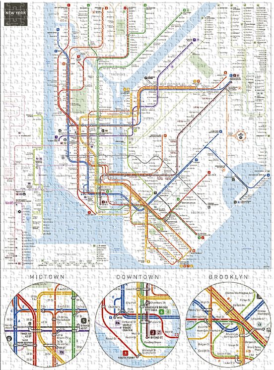 NY Subway Map 500pc Puzzle