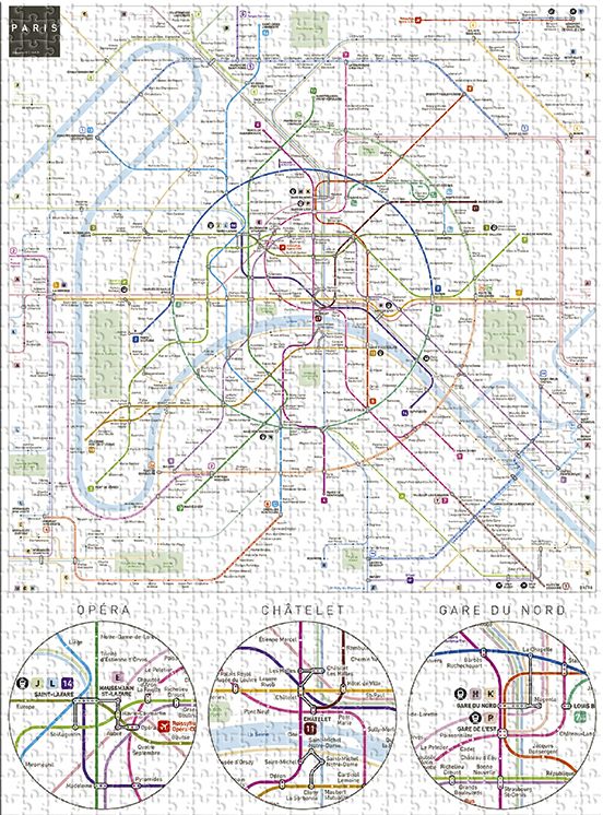 Paris Metro 500pc Puzzle