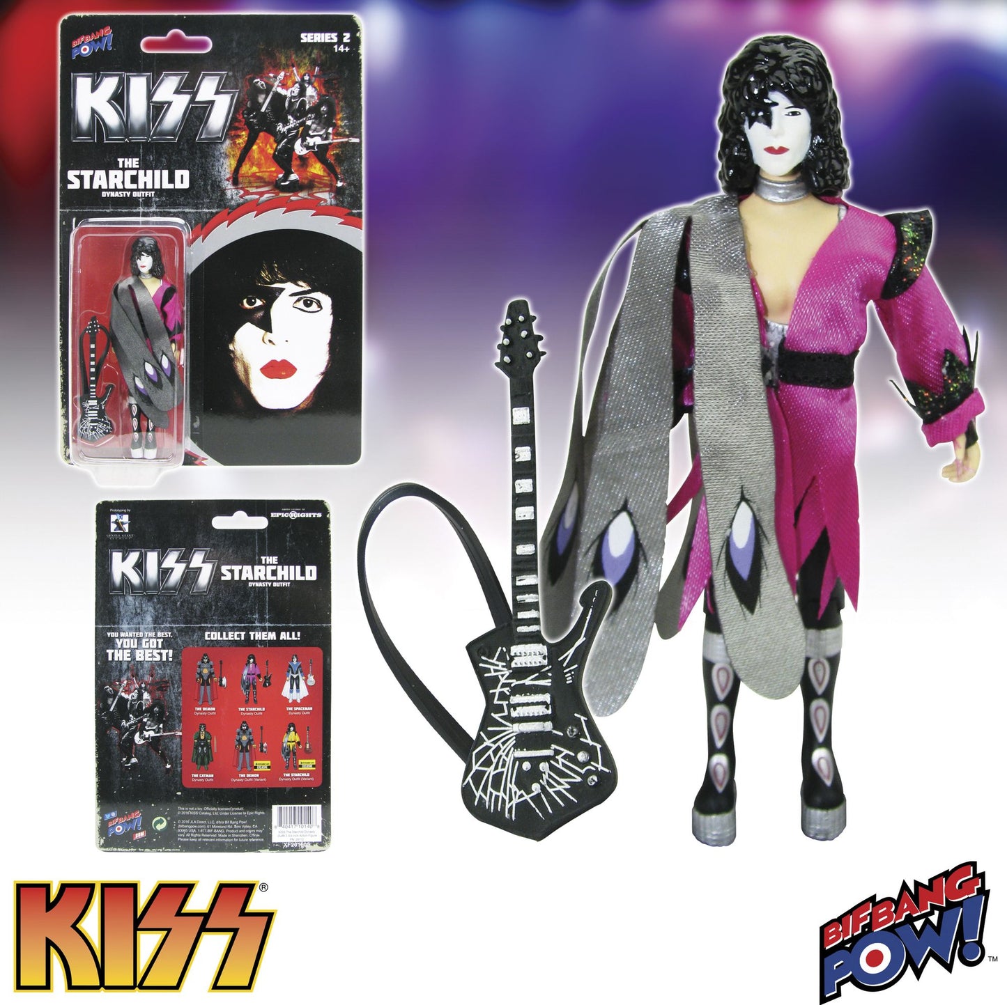 KISS Dynasty The Starchild 3 3/4-Inch Action Figure Series 2