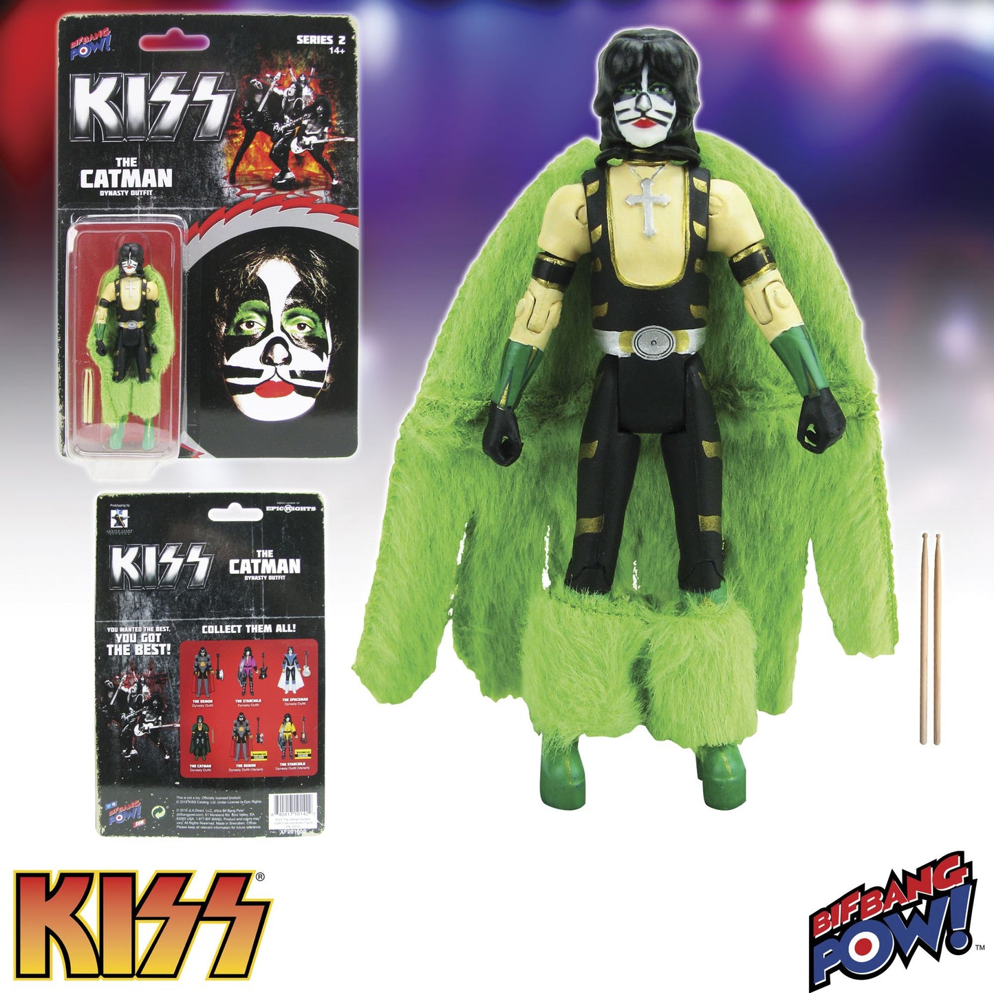 KISS Dynasty The Catman 3 3/4-Inch Action Figure Series 2