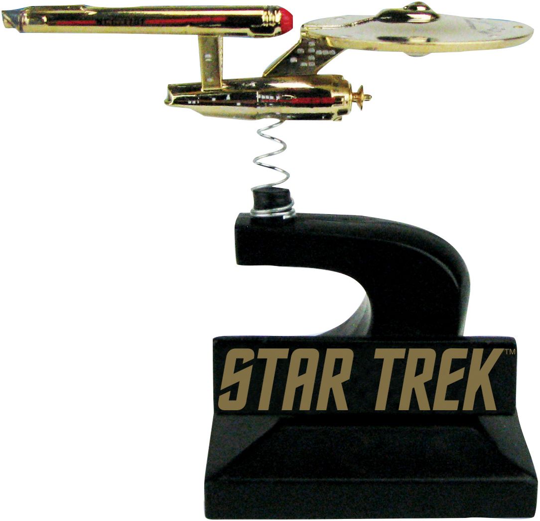 Star Trek: The Original Series Enterprise Monitor Mate Bobble Ship 24K Gold Plated - SDCC 2016 SHARED