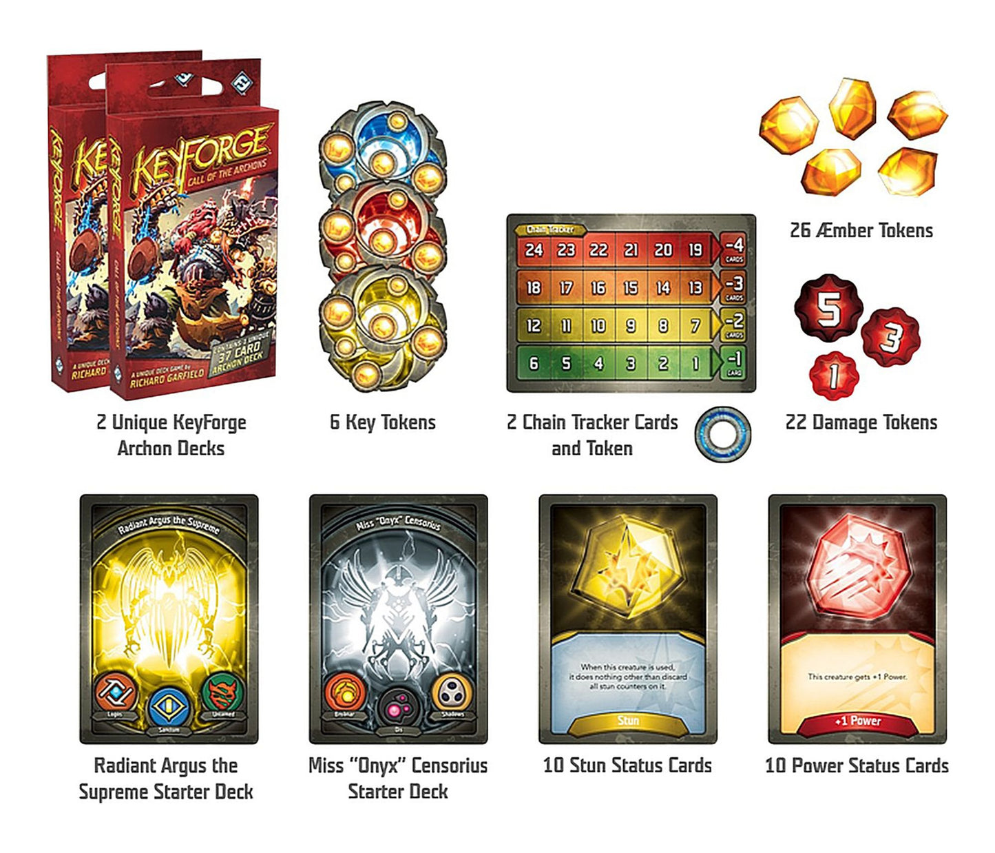 2019 KEY KEYFORGE CALL OF THE ARCHONS STARTER BX - 841333105983