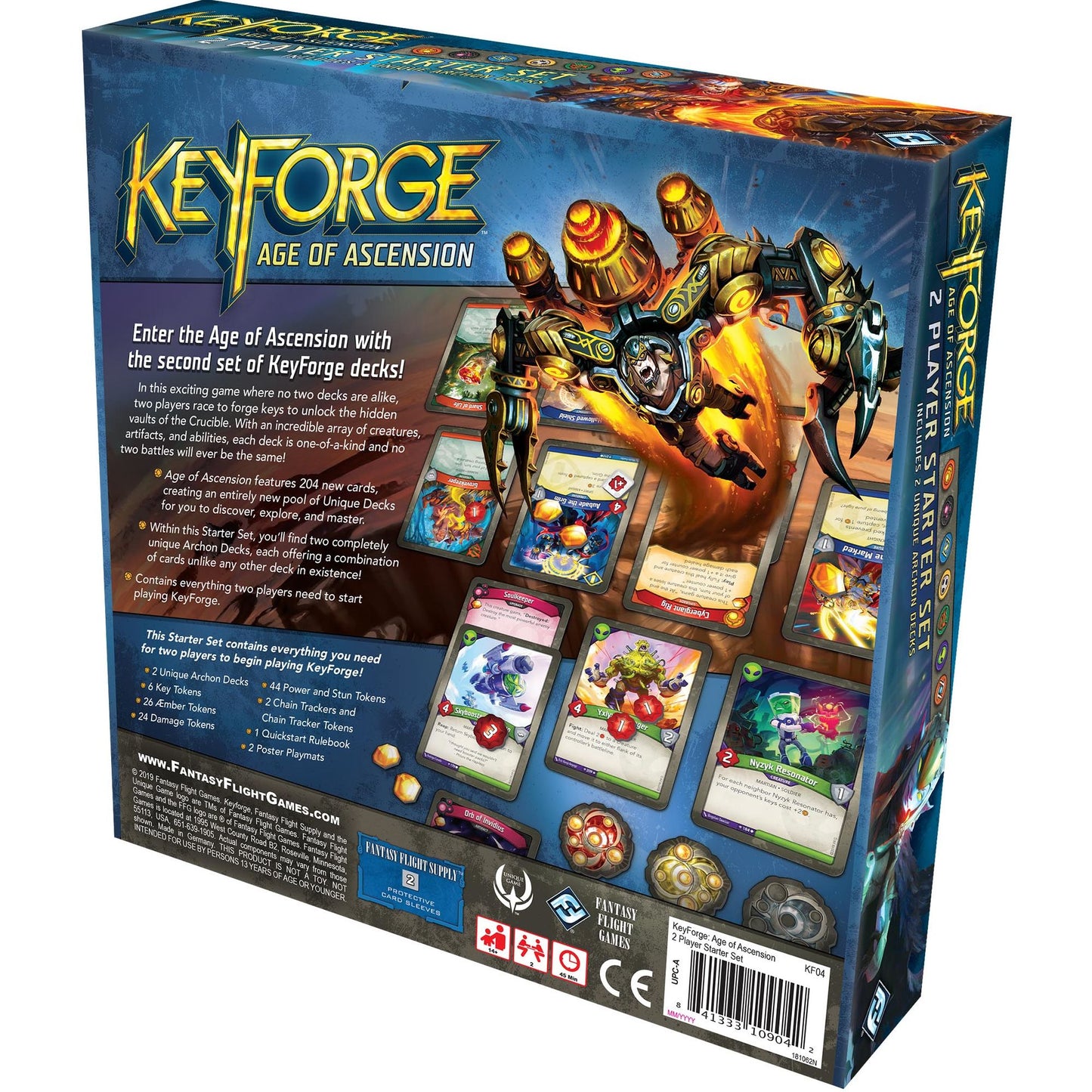2019 KEY KEYFORGE AGE OF ASCENSION 2 PLAYER SD - 841333109042