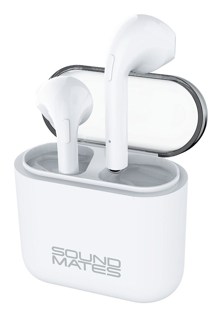 Tzumi Soundmates 5761 Bt Earbuds Charging Case Wht