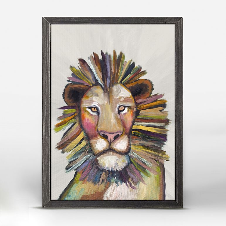 Lion Mini Canvas by Eli Halpin