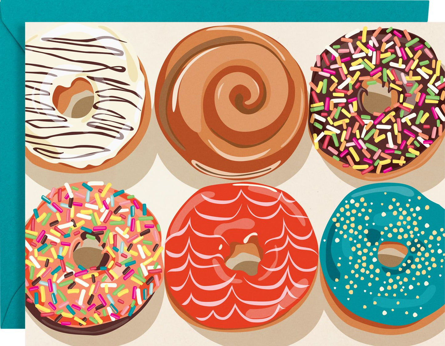 Doughnut Note Card Set of 8