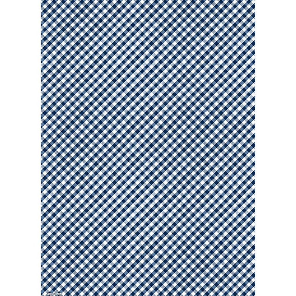 Navy Gingham Wrapping Paper