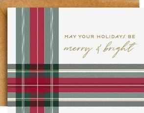 XMAS LUXE LTP FOIL A2 Merry and Bright Plaid FLD S/10
