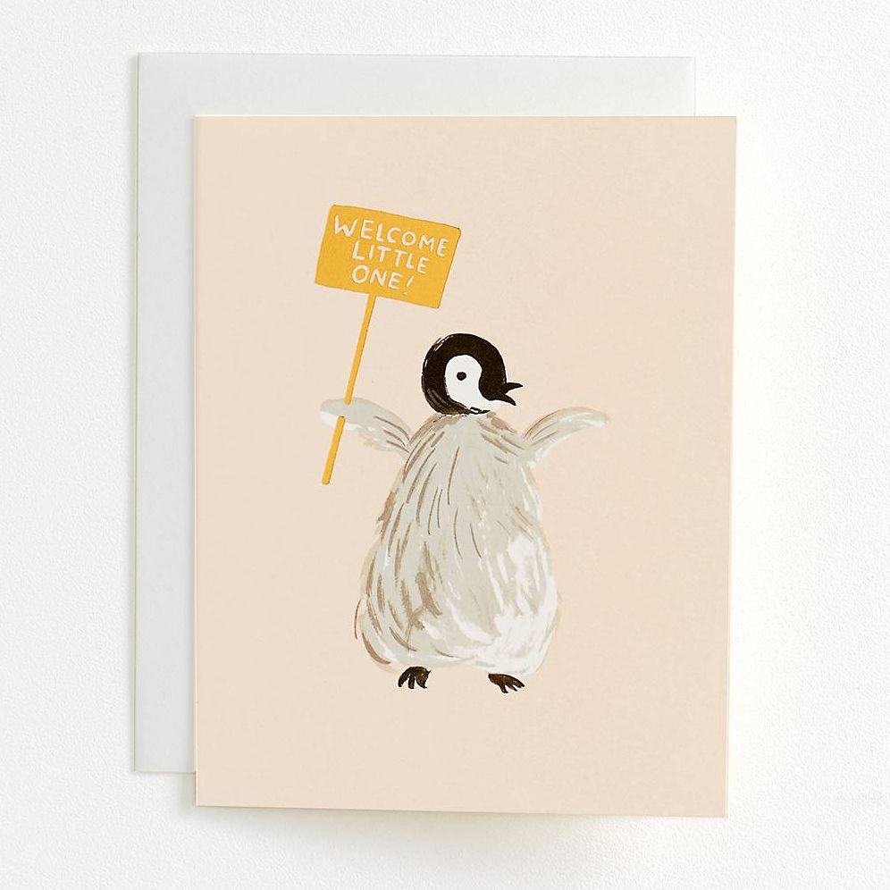 BABY Welcome Little One Penguin Foil