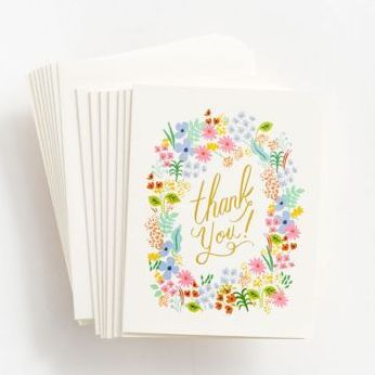 Prairie Florals Thank You Card Set