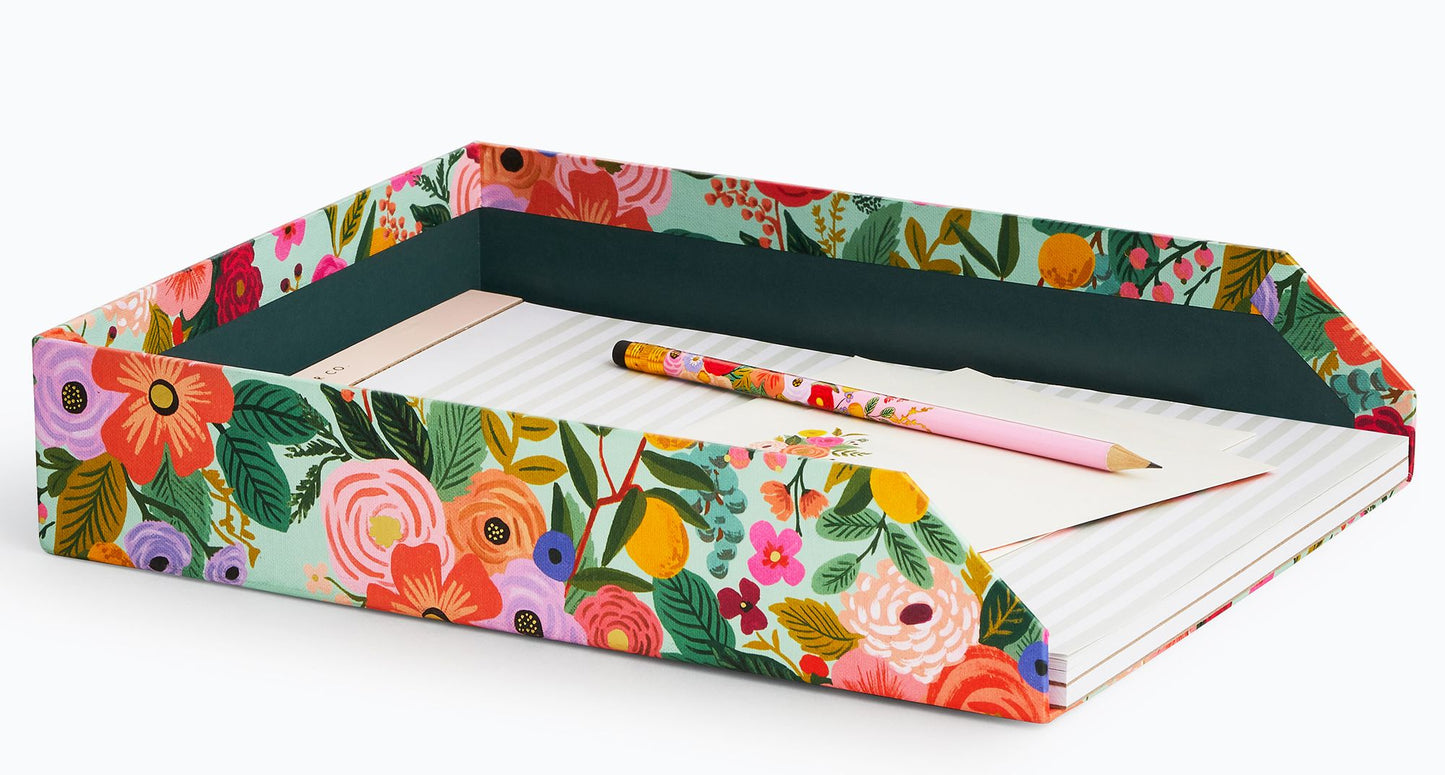 Garden Party Letter Tray