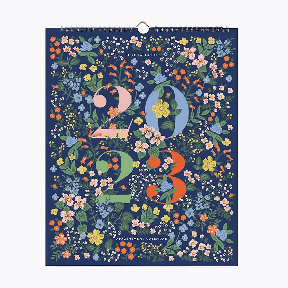 2023Rifle Paper Co. Mayfair Vertical Appointment Wall Calendar