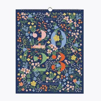 2023Rifle Paper Co. Mayfair Vertical Appointment Wall Calendar