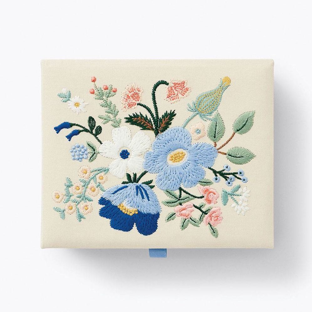 Rifle Paper Co. Medium Embroidered Keepsake Box