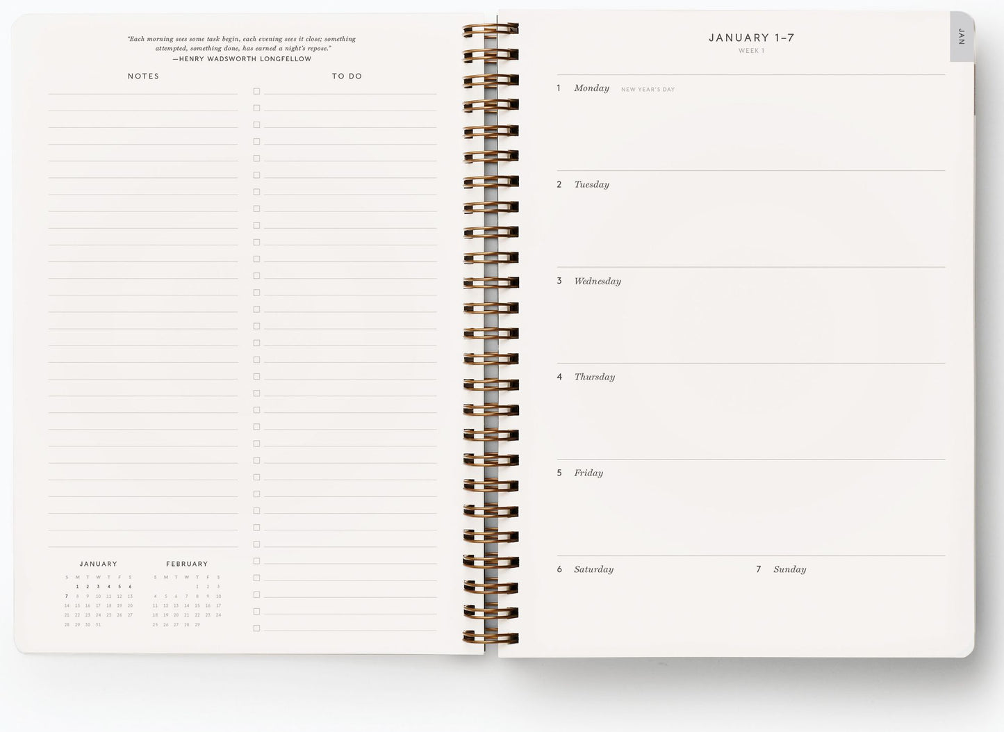2024 Rifle Paper Co. Flores Weekly Planner
