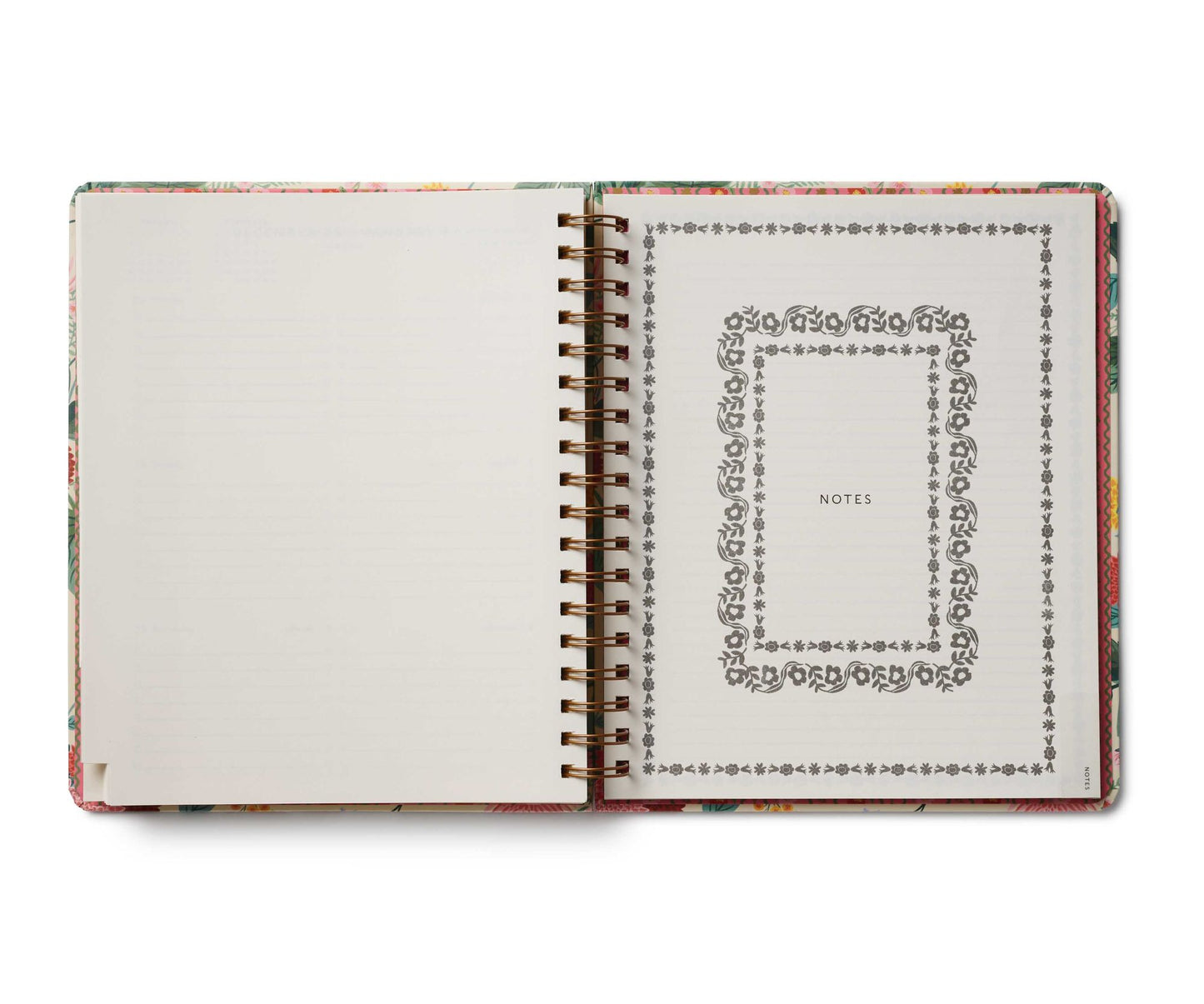 2025-2026 Dahlia 17-Month Academic Hardcover Spiral Planner