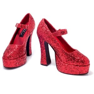 Ellie Shoes 149555 Sexy Eden- Red Glitter Adult Shoes