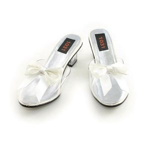 Ellie Shoes 33544 Luna Clear Adult Shoes Size 10