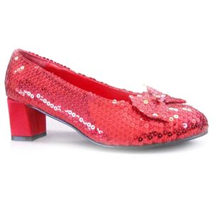 Ellie Shoes 149366 Judy Sequin- Red Adult Shoes