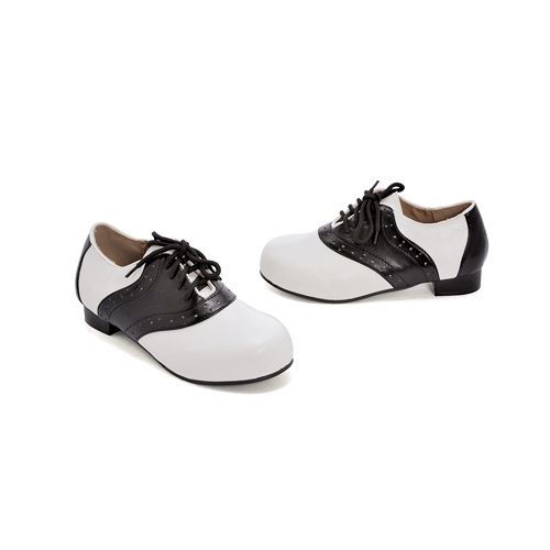 Ellie Shoes 33564 Saddle Shoes Child Black and White Size Large 2-3