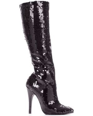 Ellie Shoes E511-TIN-8 Black Sequins Boot Adult Size 8