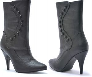 Ellie Shoes 194349 Ruth Victorian- Black Adult Boots