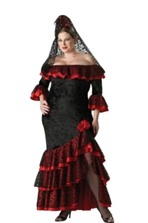 Costumes For All Occasions Ic5012Xxxl Senorita Adult Plus Xxxlg