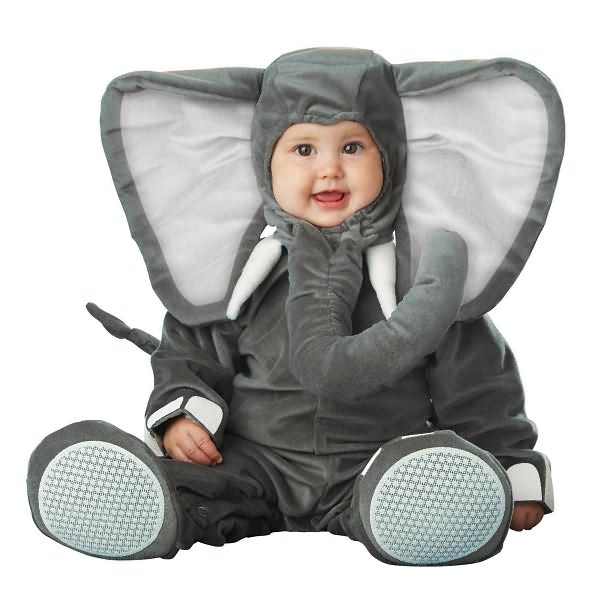 Lil' Elephant Elite Collection Infant/Toddler Costume: Size Infant (6-12M)
