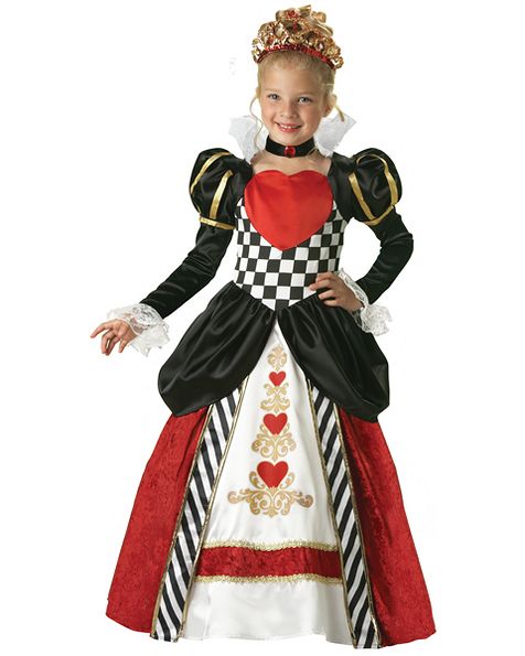 Incharacter Costumes IC7017-XL Child Elite Queen of Hearts Costume Size X-Large