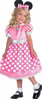 Disguise 177535 Clubhouse Minnie Mouse- Pink Toddler-Child Costume