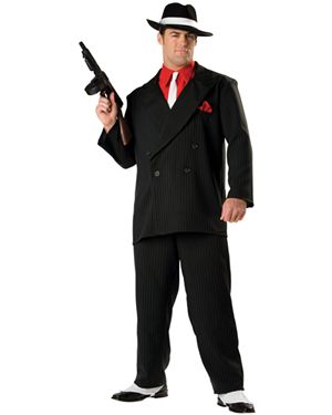 Incharacter Costumes IC1070-L Adult Elite Double-Breasted Gangster Costume Size Large