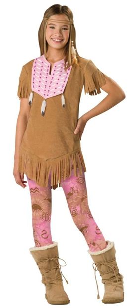 Costumes For All Occasions Ic18012J Sassy Squaw Child Sz 12-14