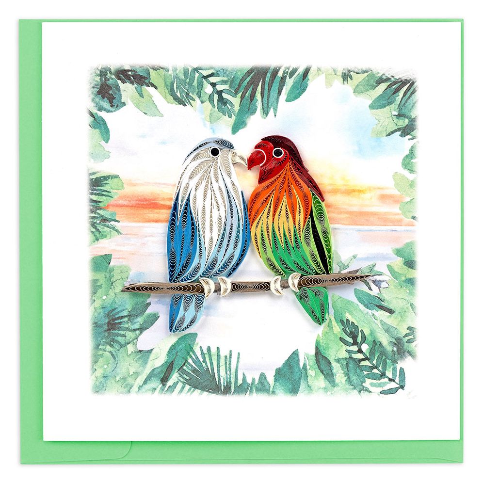LOVE Quilling Pair of Birds