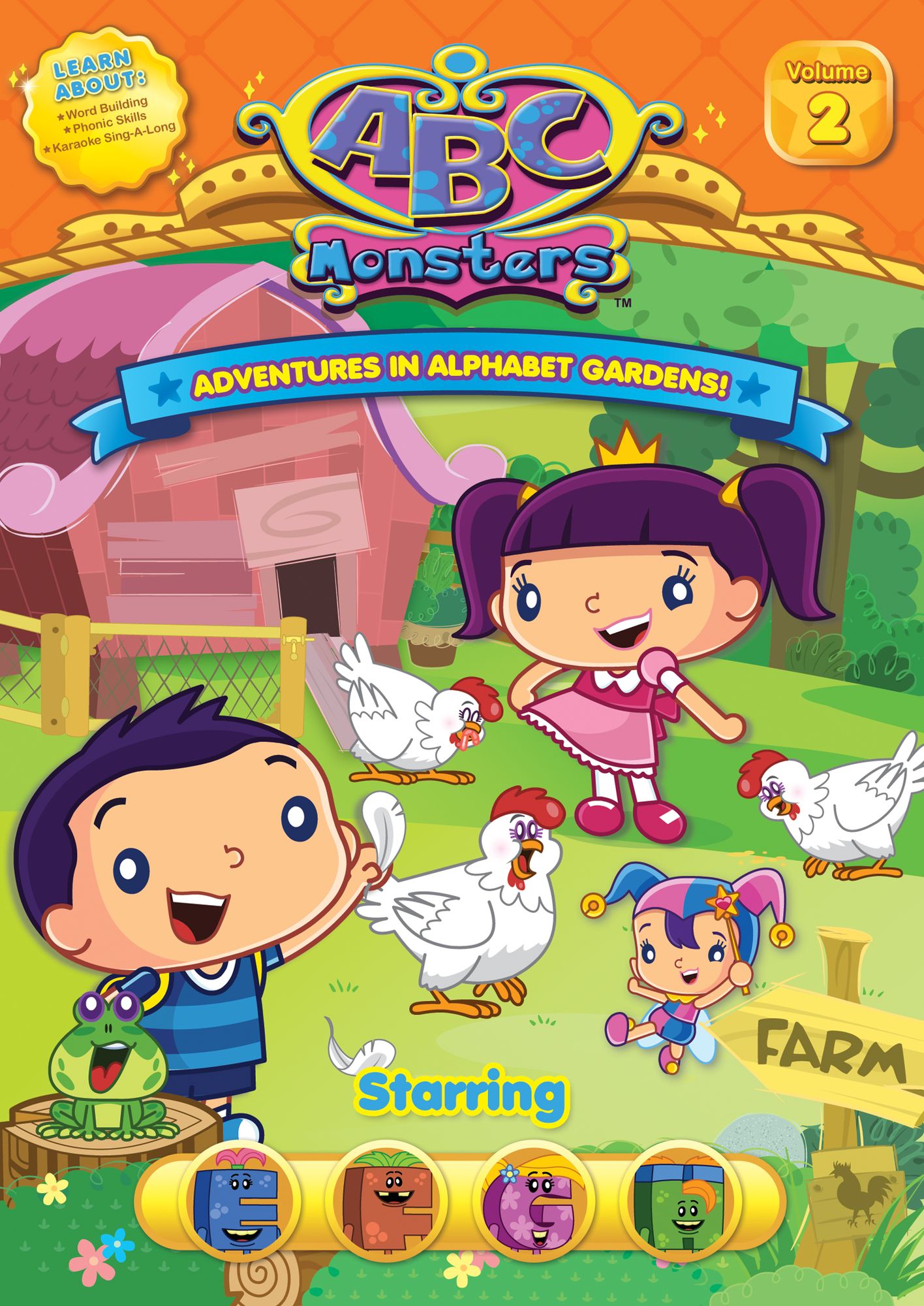 Abc Monsters: Adventures In Alphabet Gardens! - Starring Efgh